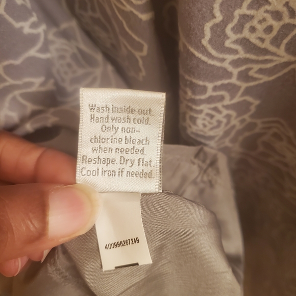 LC Lauren Conrad Gray Floral Dress - Picture 11 of 11